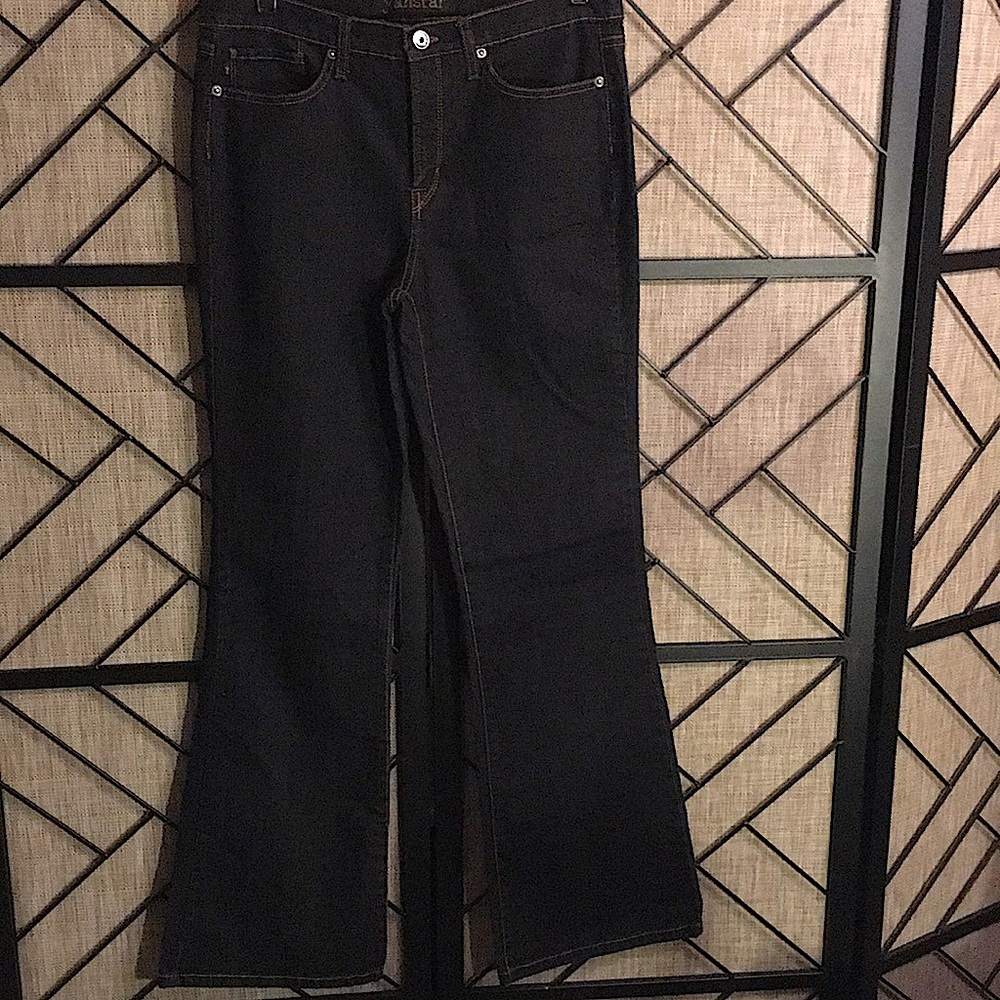 NEW WITHOUT TAGS JEANSTAR BLACK WIDE LEG JEANS SIZE 10